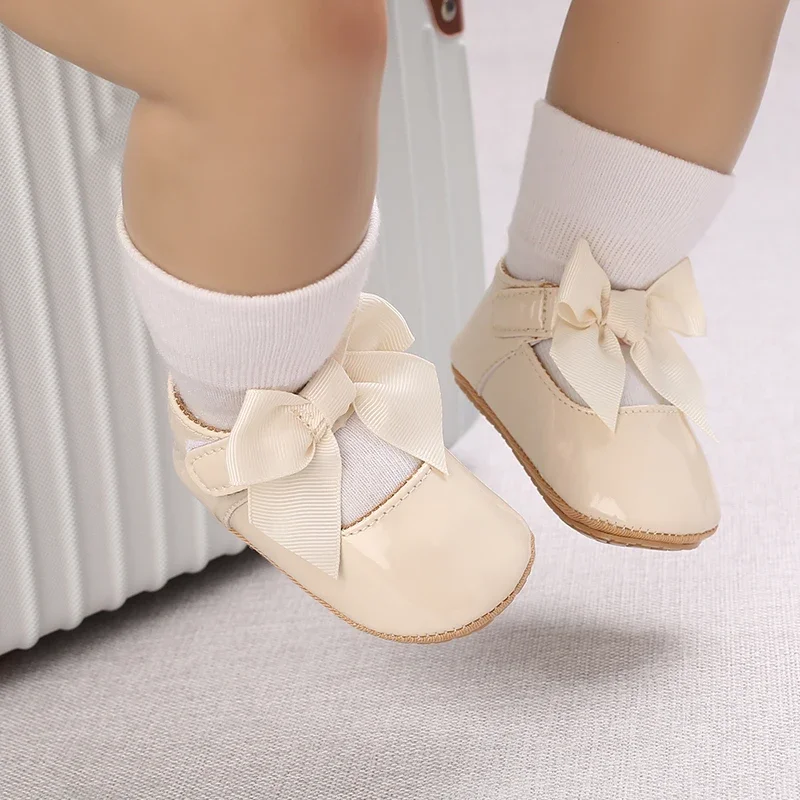 Süße weiße Spitze Baby Mädchen Prinzessin Schuhe Baby Mokassins Moccs Schuhe Schleife Fransen Gummisohlen rutschfeste Schuhe Krippenschuhe – Detail 24