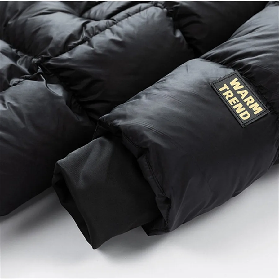 2026 جديد الشتاء الرجال سترات مبطنة بالقطن سميكة الباردة واقية الذكور مقنعين معطف طويل الصلبة الأسود سستة في الهواء الطلق رجل ملابس خارجية