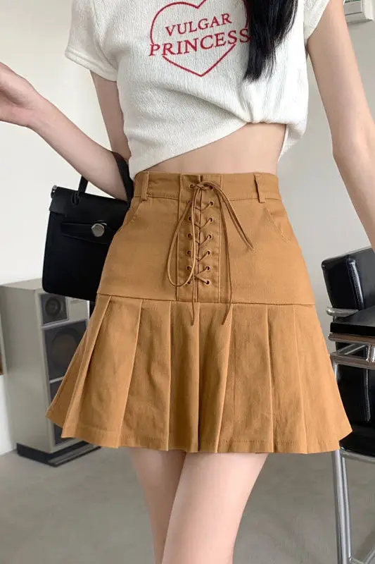 

Юбки женские с женской подкладкой в полоску, подвесная одежда для студентов, офисная официальная сборка, жаккардовая стирка, труба на молнии