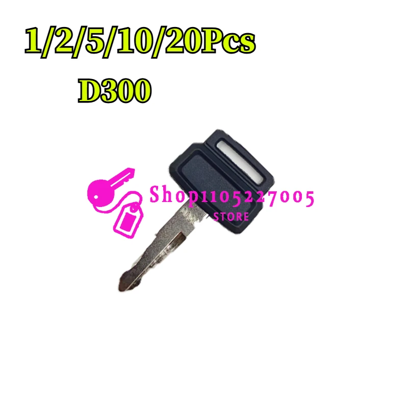 1/2/5/10/20Pcs Heavy Equipment Key 2172-00218 D300 Compatible with Excavator DH200
