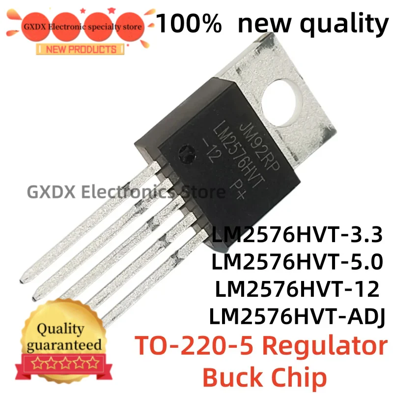 5-10piezas/lote 100% nuevo quality TO220-5 LM2576HVT-5.0V/3.3V/12V/ADJ Direct TO-220-5 Regulator Buck Chip