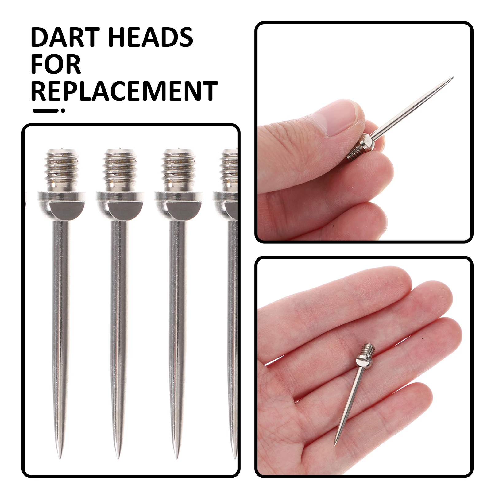 

6 Pcs Darthead Tip Needles for Replacement Protective Flight Points Wear-resistant Copper Practical Tips Portable Professional