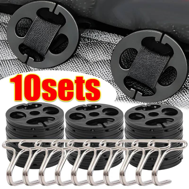 

Car Seat Covers Plum-Shaped Metal Hooks Plastic Covers with Suction Cups Metal Hooks Lock Clips Fastening Buckles Car Seat