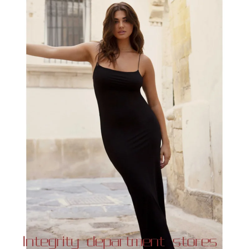 

Sexy Slim Fit Long Dress Printed Tshirt Women's Short Sleeve Top Elegant High Waist Gown Color Block Design Summer Fashion