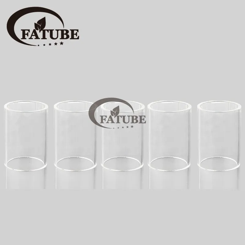 FATUBE 5PCS Clear Straight Glass Tube Outer Diameter OD25mm Pipes