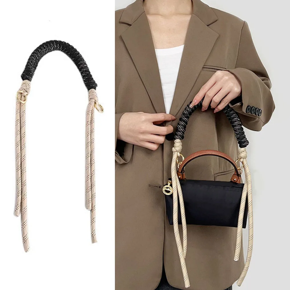 Woven Braid Strap Bag Strap Mini Bag Woven Strap Bag Transformation Bag Accessories Short Strap Handbags Shoulder Strap Nylon