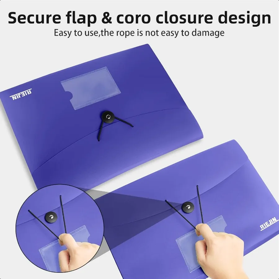 Accordian File Organizer 7 Pocket Expanding File Folder with Labels Plastic Expandable File Folder for Documents Letter Size A4