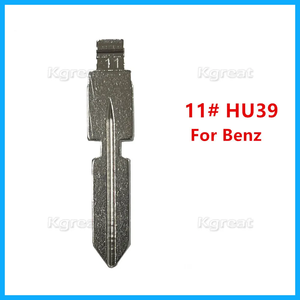 

10pcs 11# HU39 Metal Uncut Blank Keydiy Xhorse Remote Key Blade for Mercedes Benz W168 W124 W202 W210 W211 W203 Car Key Blanks