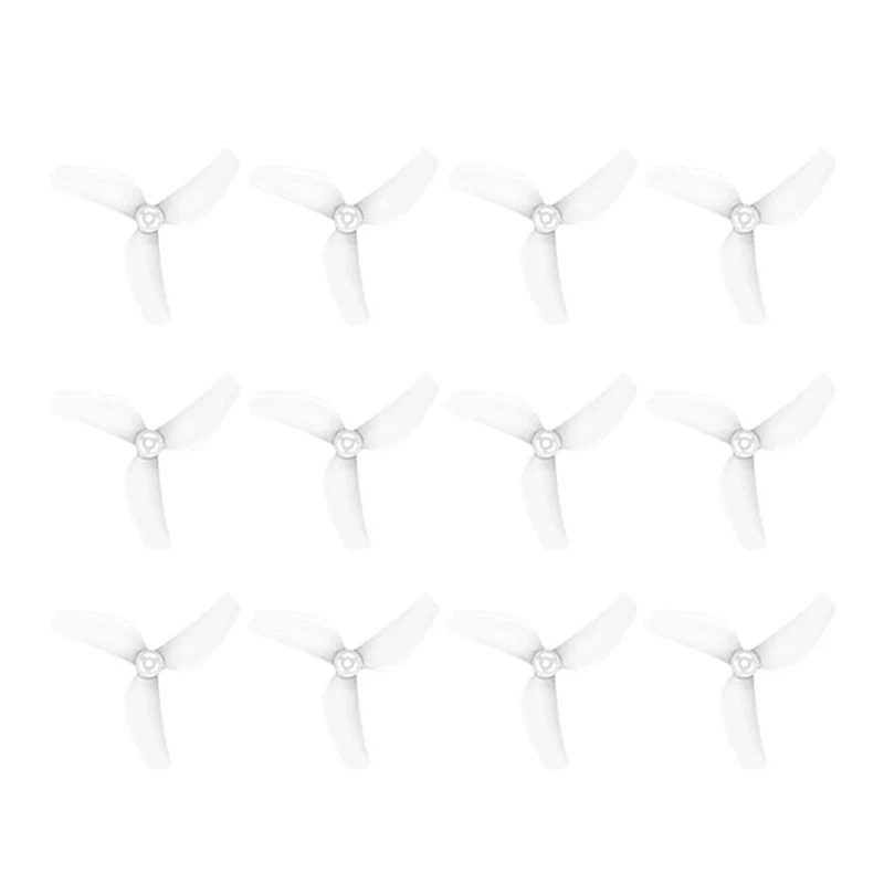 12PCS 1811 1.8Inch Propeller 1.5Mm Center Hole Diameter 3-Bladed Propeller For Meteor75 Pro II A-ABWO