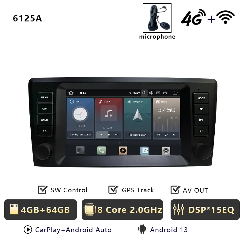 CHSTEK Autoradio 8 "Voor Volvo XC90 S60 XC70 S40 V40 V70 2000-2004 Multimedia Carplay Bluetooth WIFI 4G GPS OEM Stereo Android 13