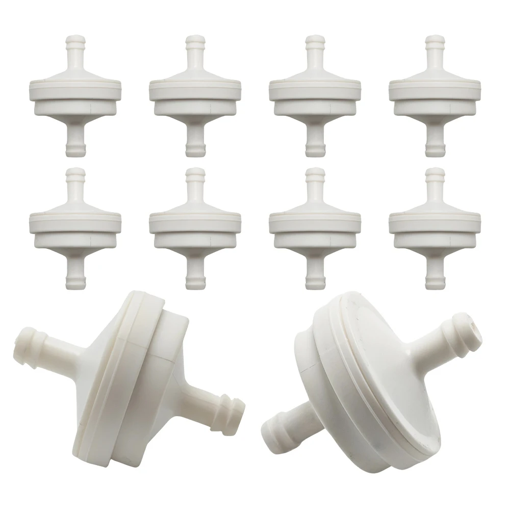 10pcs Lawn Mower 1/4 Inch ID Inline Gas Fuel Filter Replacement for Briggs Stratton Craftsman Toro 394358s 56679 394358 394358S
