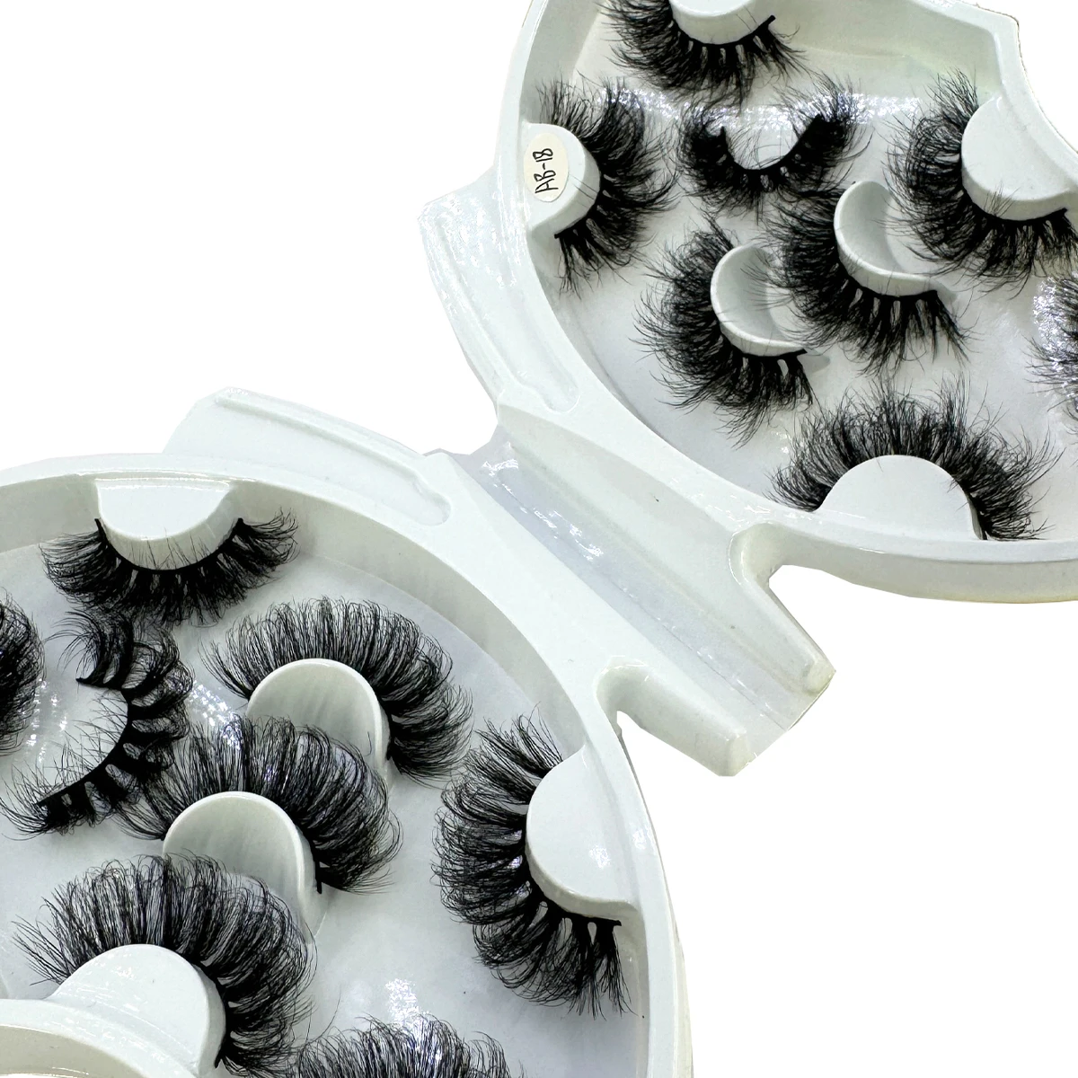 HBZGTLAD 8 ペア 3D 人工ミンクまつげソフトつけまつげ交差乱雑な厚いまつげ拡張メイクつけまつげ