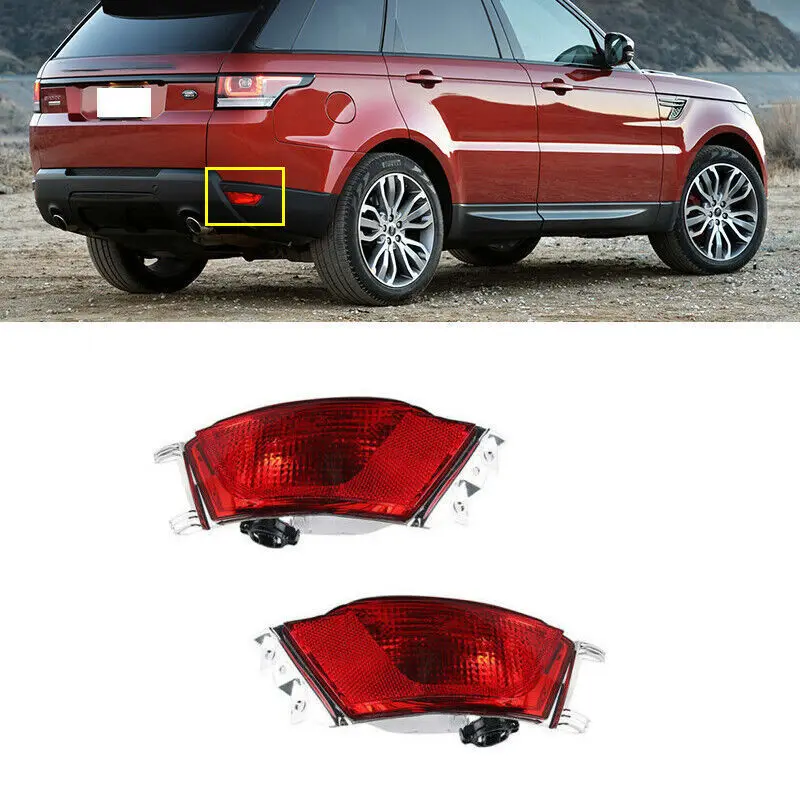 

1 pair of rear L+R fog light reflector warning lights suitable for the 2014-17 Range Rover Sport-