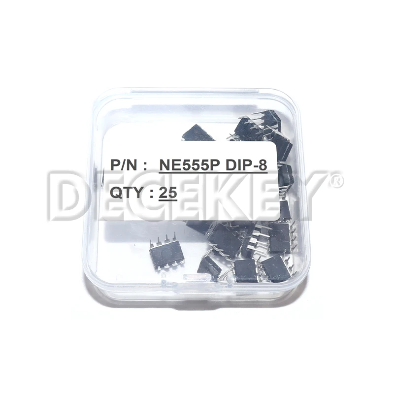 10/25/50PCS Integrated Circuits NE555 NE555P DIP-8 IC Chip Kit