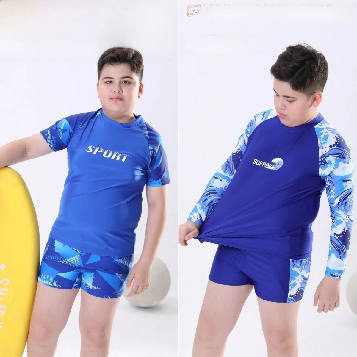 

Купальные костюмы для мальчиков больших размеров, детские термокупальники, плавки для подростков среднего размера, плавки для мальчиков с геометрическим узором