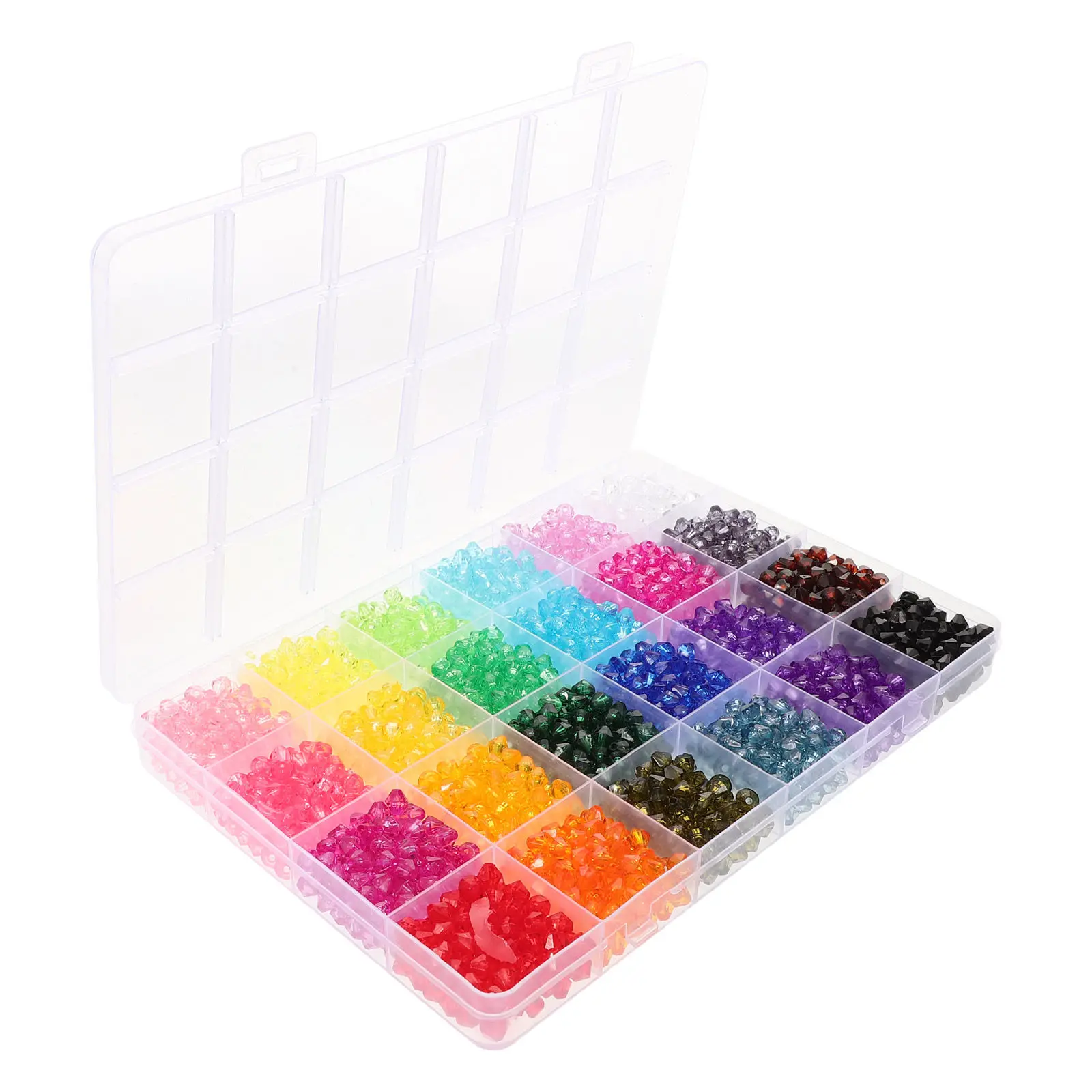 

2160 шт. акриловых бусин 6 мм, 24 разных цвета, круглые бусины для изготовления украшений ручной работы, браслетов, ожерелий, сережек