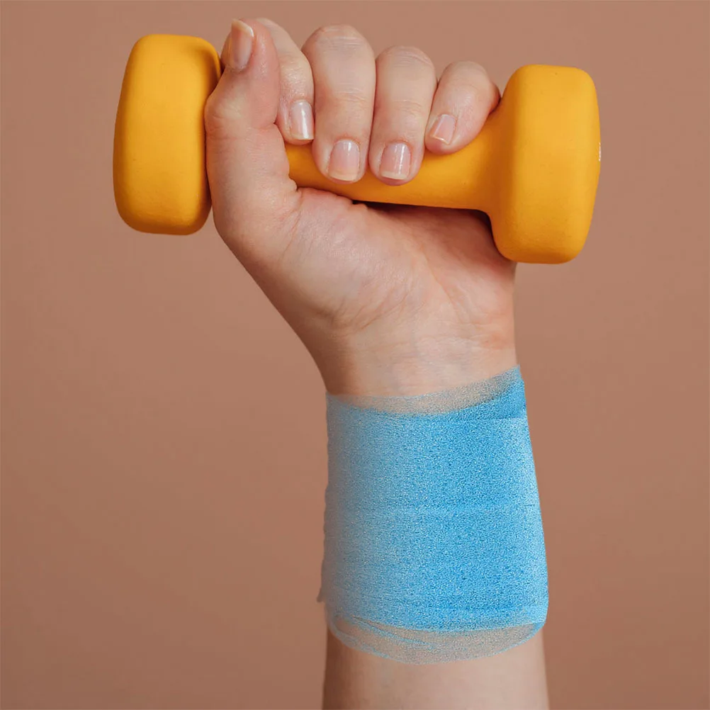 

2 Rolls Featherbadminton Racket Buffer Film Multi-Function Elastic Athletic Wraps Professional Sports Tape Portable Breathable