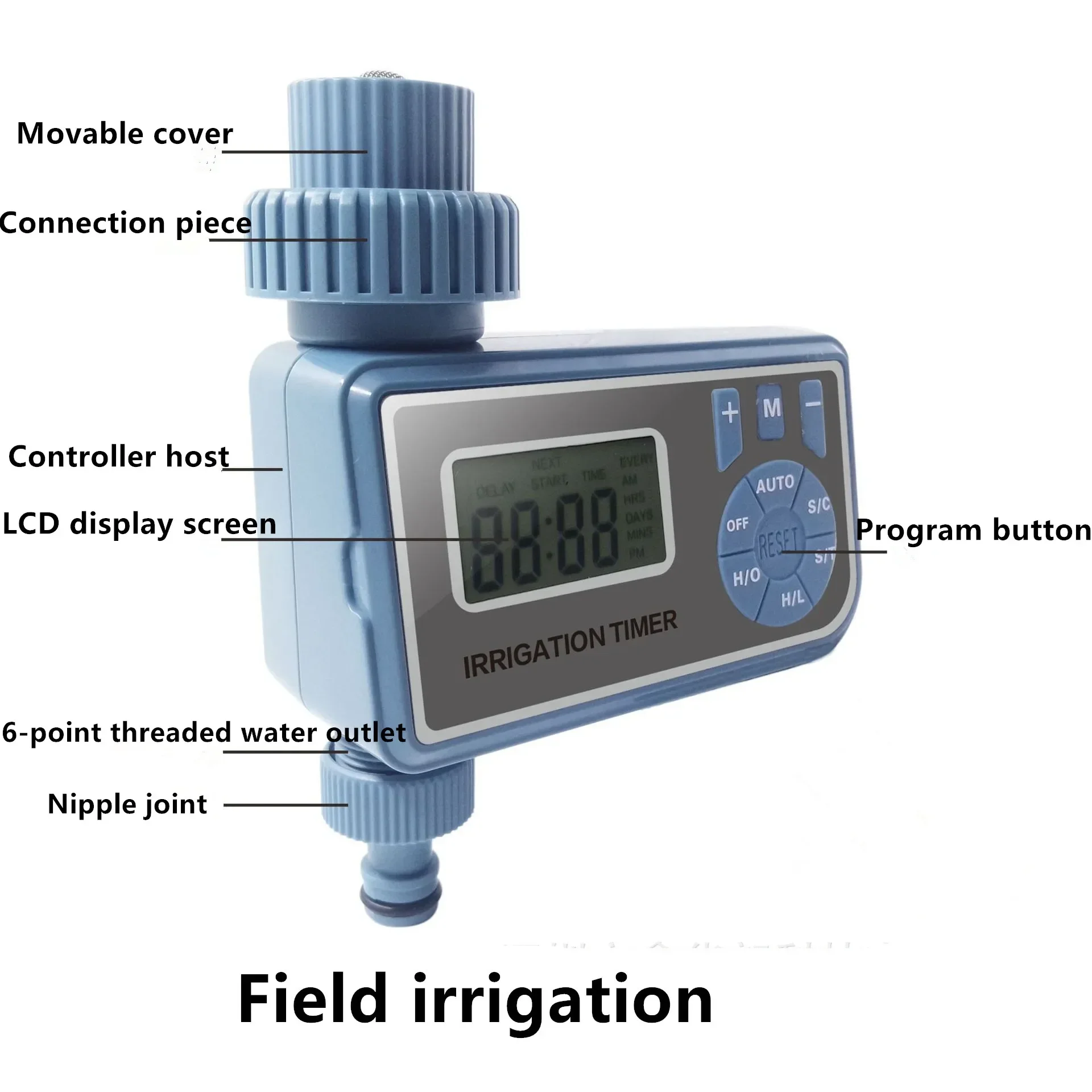 Irrigatiecontroller, Irrigatietimer Uitlaat Water Devic, Huishoudelijke Tuin Irrigatie