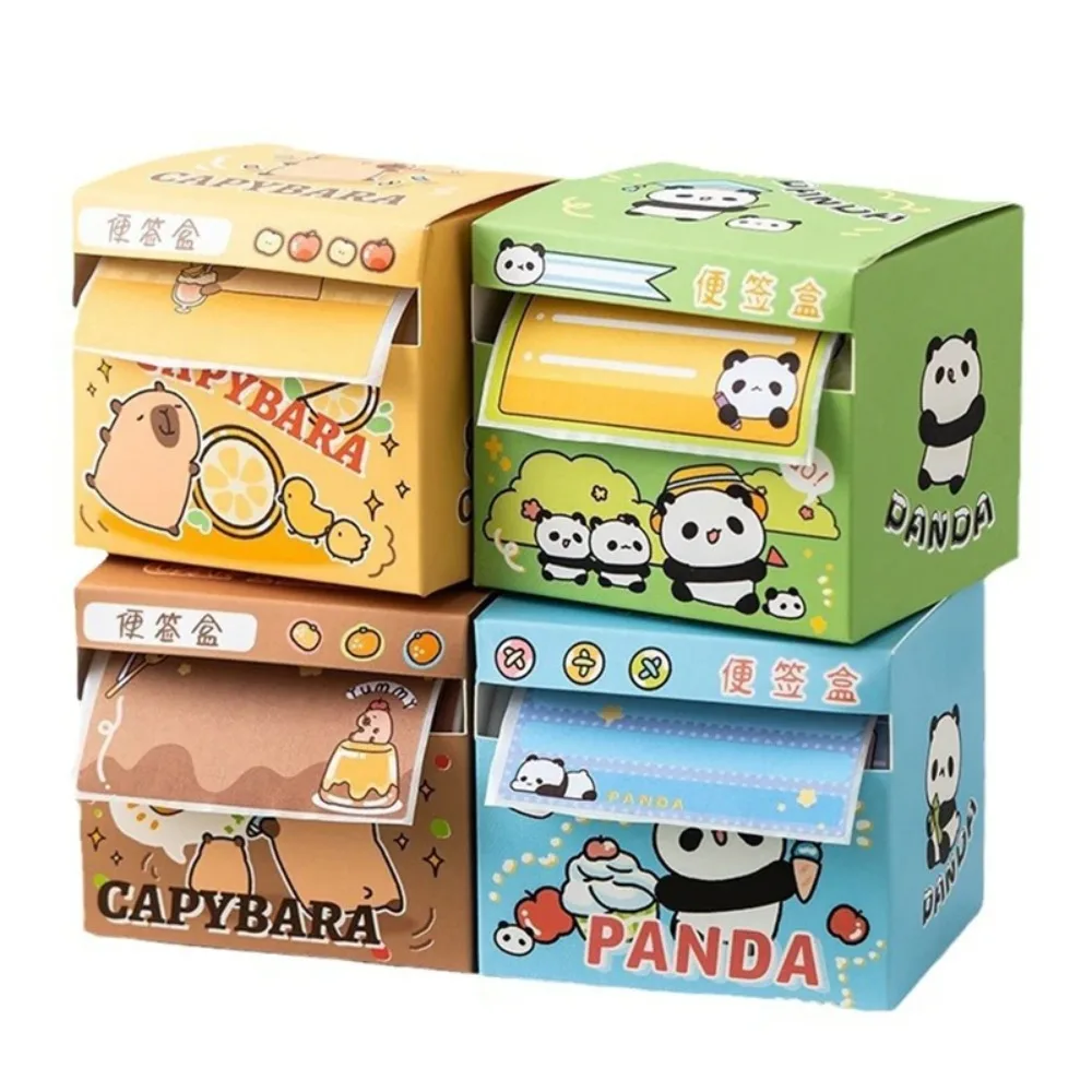 Sticky Notes Capybara Pull Out Sticky Notes Cartoon Stationary Pull Out Roll Memo Pad Note Roll Kawaii Cute Capybara Memo Pad