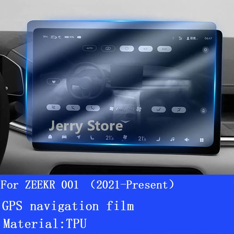 

For ZEEKR 001 (2021-Present) TPU Gearbox Panel Film Dashboard Protective Sticker Interior Cover Anti-Scratch Car Accessories