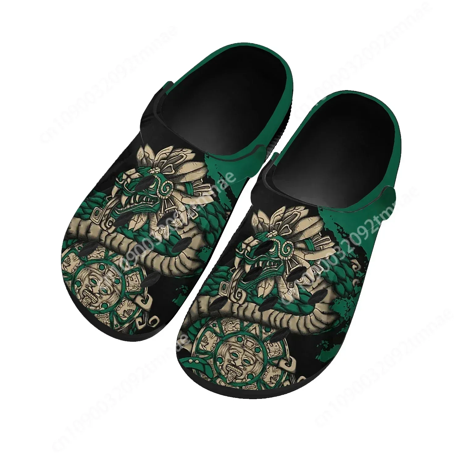 Mexican Aztec Quetzon Home Clog Mens Women Youth Boy Girl Sandals Shoes Garden Custom Made Breathable Shoe Beach Hole Slippers