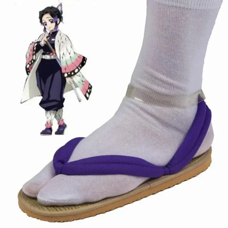 Anime Adults Kids Cosplay Slippers Shoes Demon Slayer Tanjirou Kamado Nezuko Zenitsu Geta Hidden No Yaiba Sandals