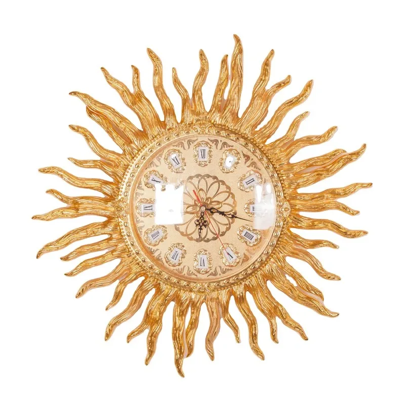 European Creative Pure Copper Gold Wall Clock Luxury Wedding Home Decoration