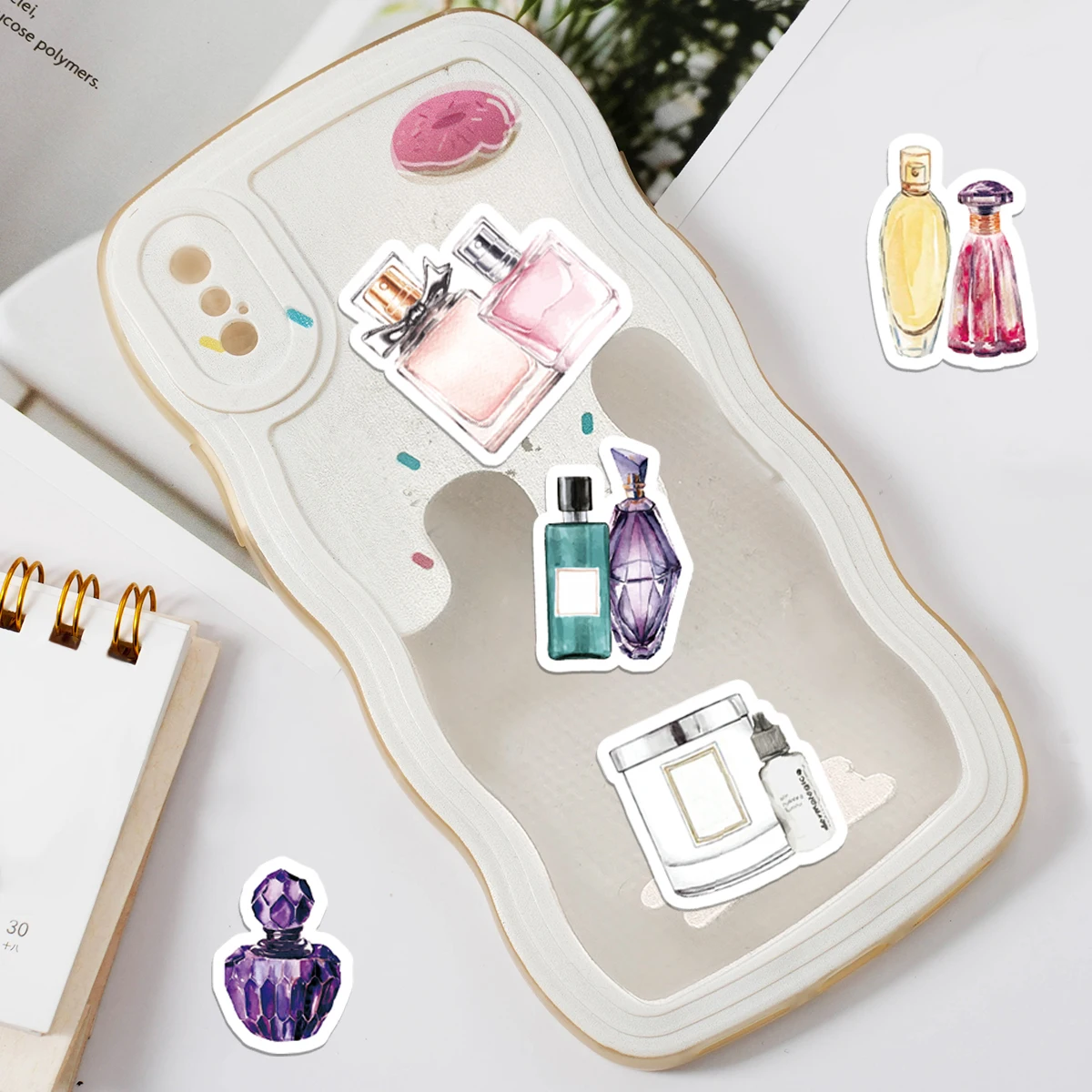 Etori Life 46pcs The sweetness leaves the bottle fresh DIY Decoration Student Stationery  Notebook  Diary Journal Stickers