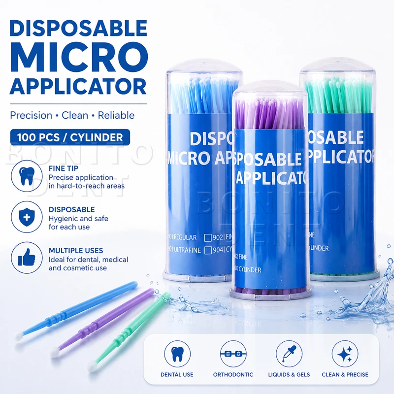 100Pcs Dental Micro Brush Bott - Micro Brush Applicator recension och pris