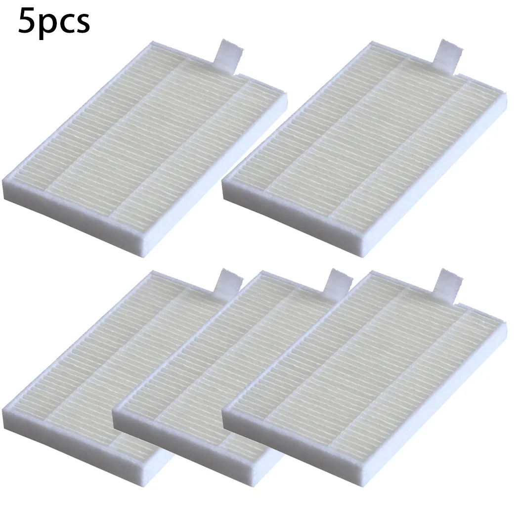 Replacement 5 Filters For Robot Vacuum Cleaner Compatible With For ABIR X6 And For X8 Models To Maintain Performance