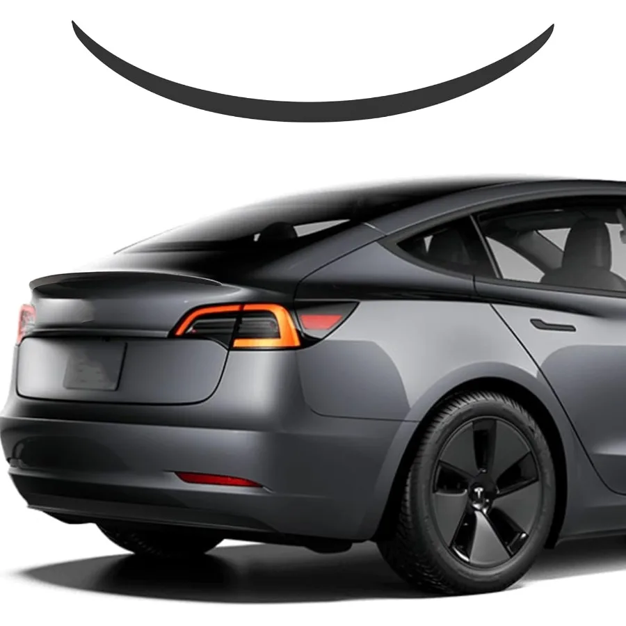 

Original Rear Spoiler Wing Lip Accessories for Tesla 20162023 Vehicles Glossy Black Finish Enhanced Aerodynamic Design for Impr