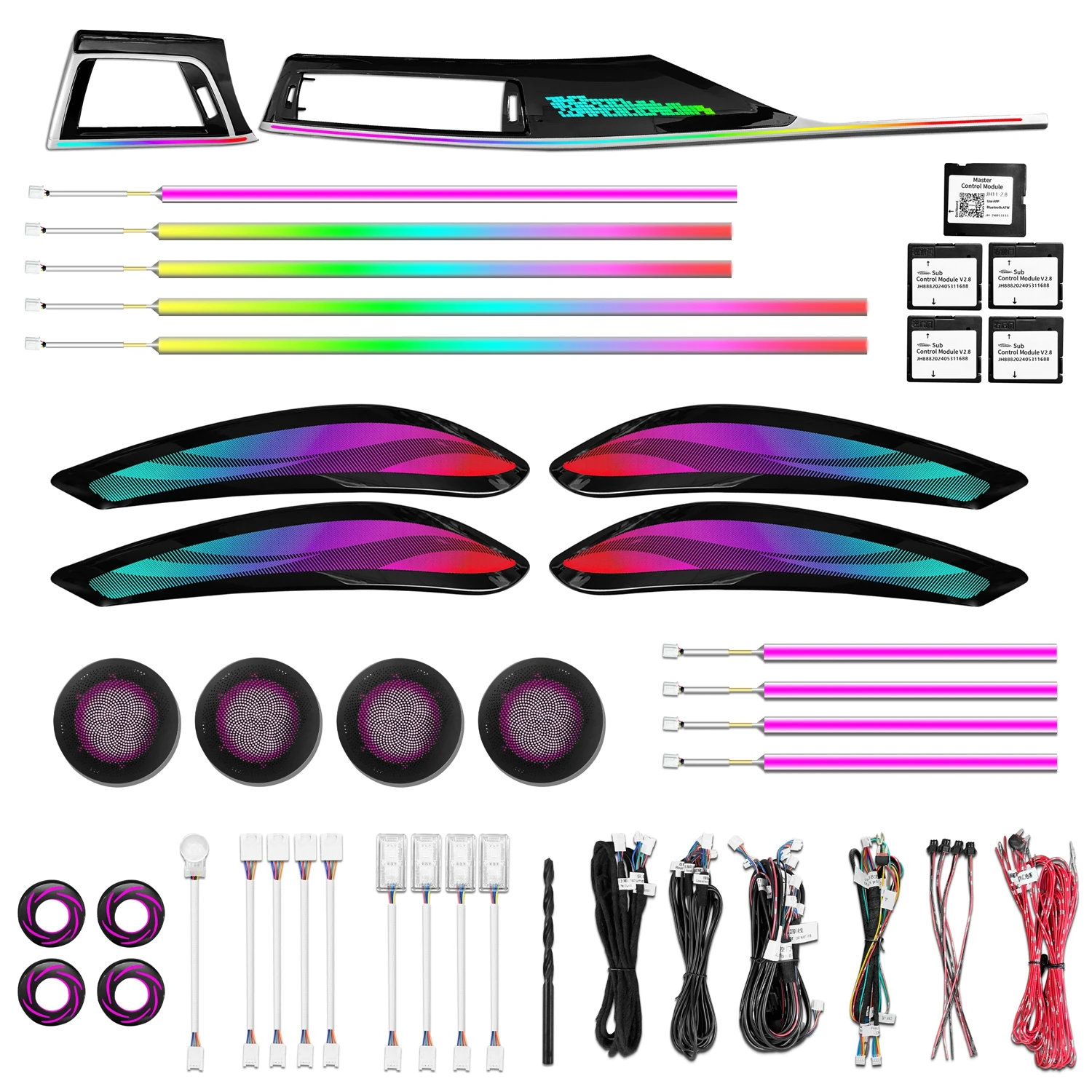 ICarsin for BMW F30/F34 GT 3 Series Ambient Light Interior 64 Color LED Symphony Light Upgrade Trim Ambient Light Accessories
