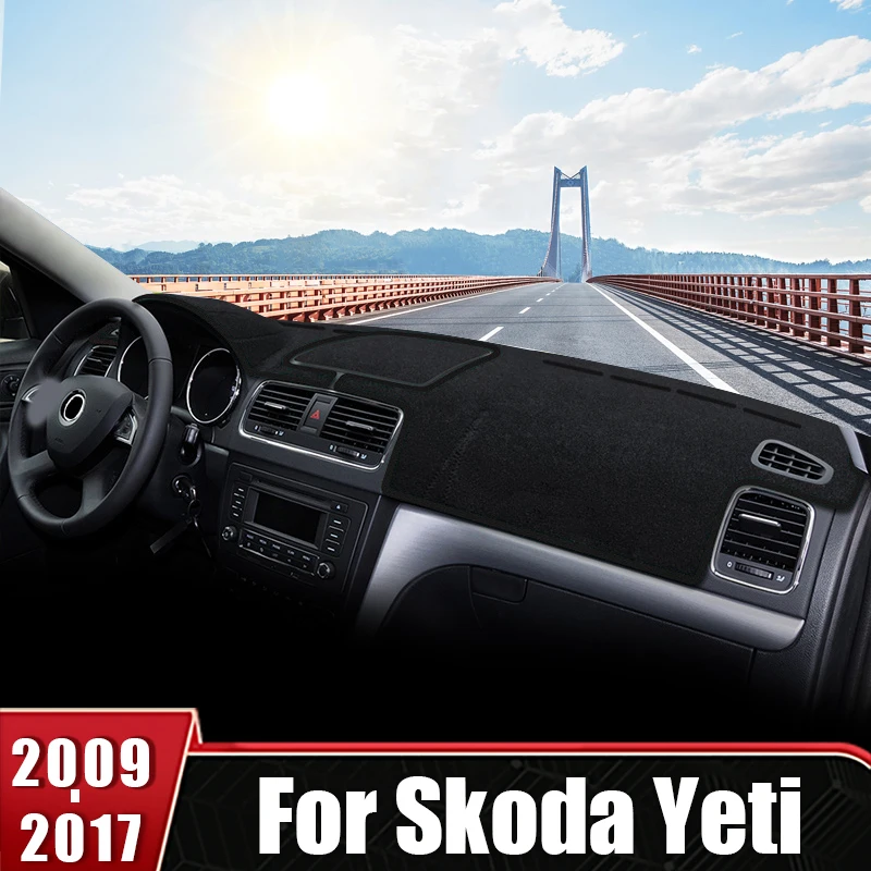 

For Skoda Yeti 2009 2010 2011 2012 2013 2014 2015 2016 2017 Car Dashboard Cover Avoid Light Mats Instrument Carpets Accessories