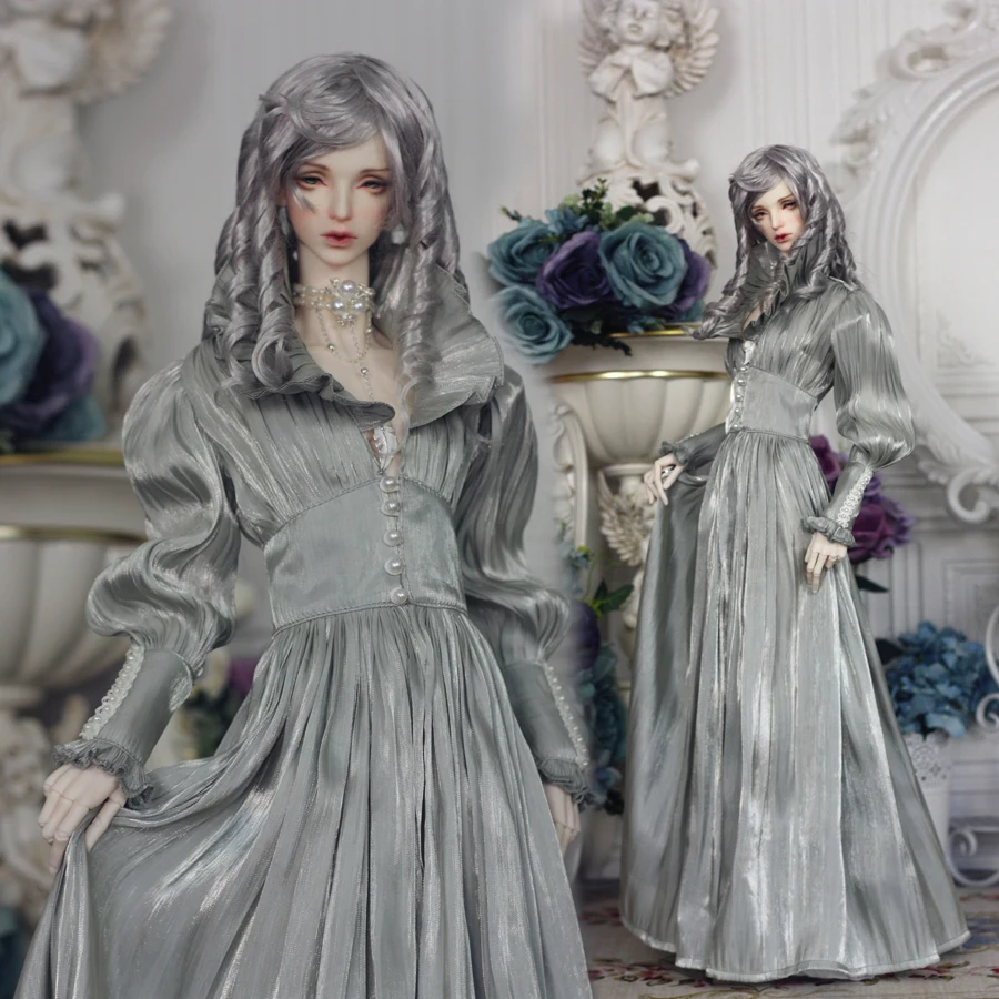 Custom BJD Doll Clothes Noble Elegant European Style Robe Dress 1/4 1/3 High Quality Wedding Dress DD MSD Uncle ID75 Accessories