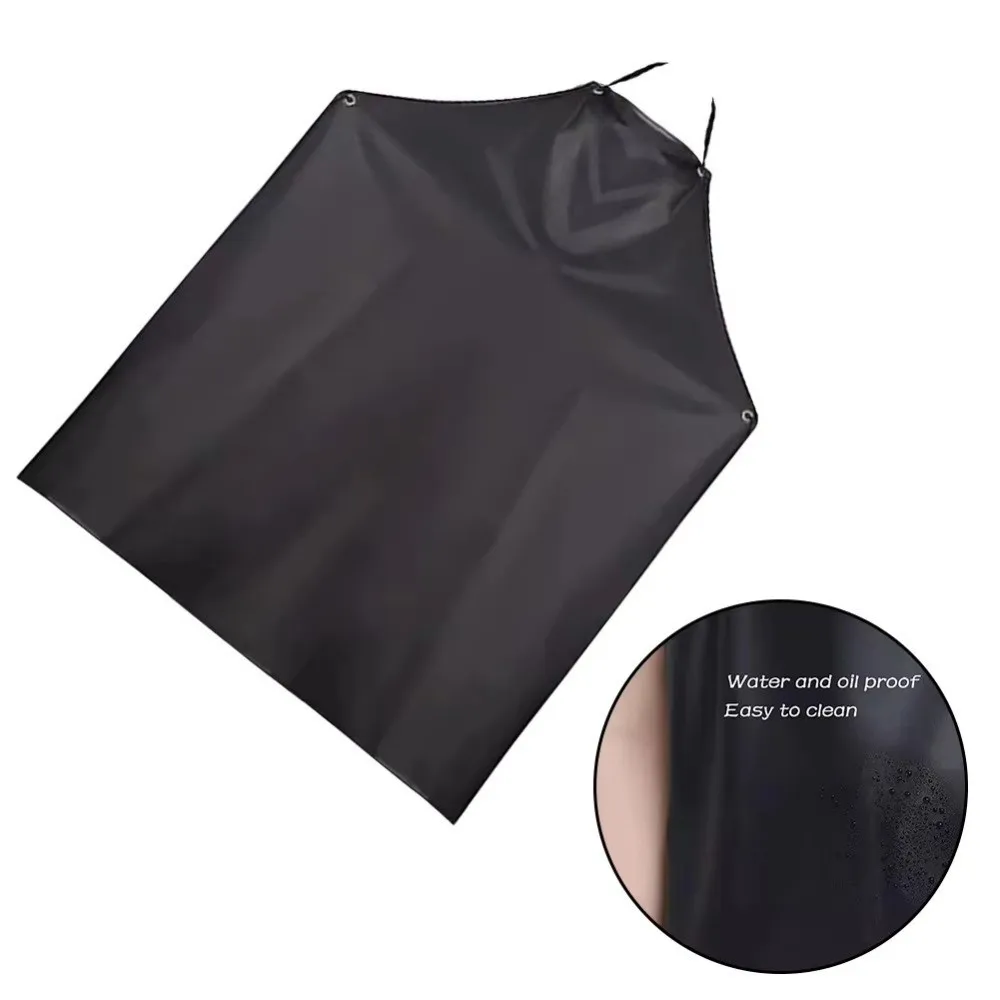 

Thickened PVC Apron 110cm Oil Resistant Dishwashing Cleaning Apron Anti Scalding Waterproof Catering Work Clothes Lab Work