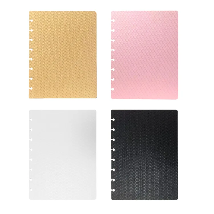 

145*210mm A5 Mushroom Hole PU Spare Cover 8 Hole Notepad Shell Notebook Cover Loose-leaf Notepad Hand Account Accessories