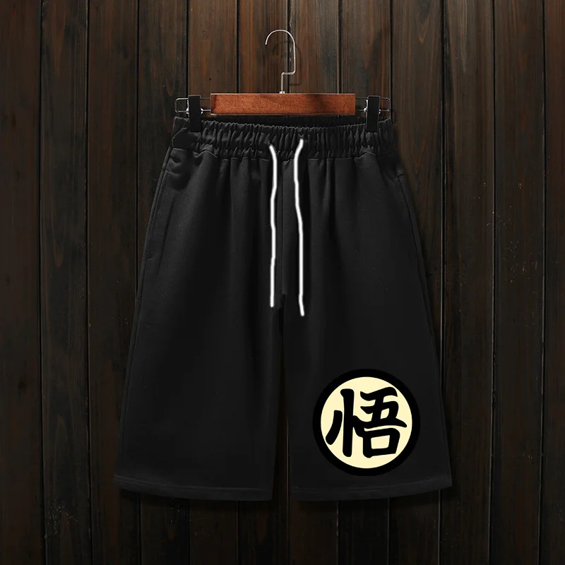 

Anime Men Shorts Pants Streetwear Y2K Mens Hip Hop Dragon Pattern Print Oversized Beach Sweatpant Casual Fashion Shorts Pant New