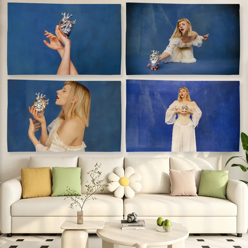 Singer A-Aurora Music flag For Living Room Home Dorm Decor Wall Outdoor Camping Party Banner Gifts
