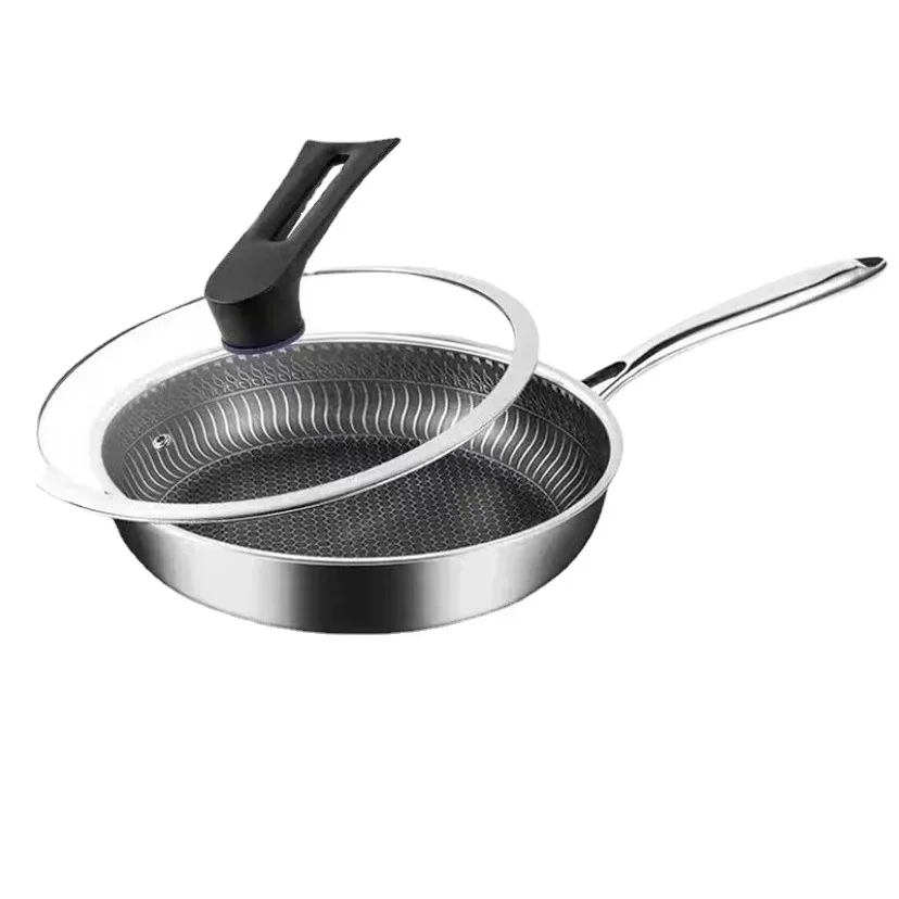 

Extra-thick 316 Stainless Steel Pan for Gas Stove and Induction Cooktops, Non-Stick and Coating-Free Fry Pan