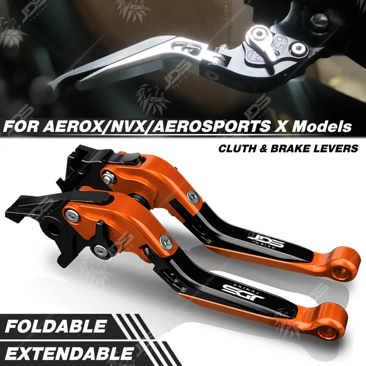 

For Yamaha AEROX/NVX 125/155 AEROSPORTS X Clutch Lever Brake Lever Set Foldable Adjustable Handle Levers Motor Accessories Parts