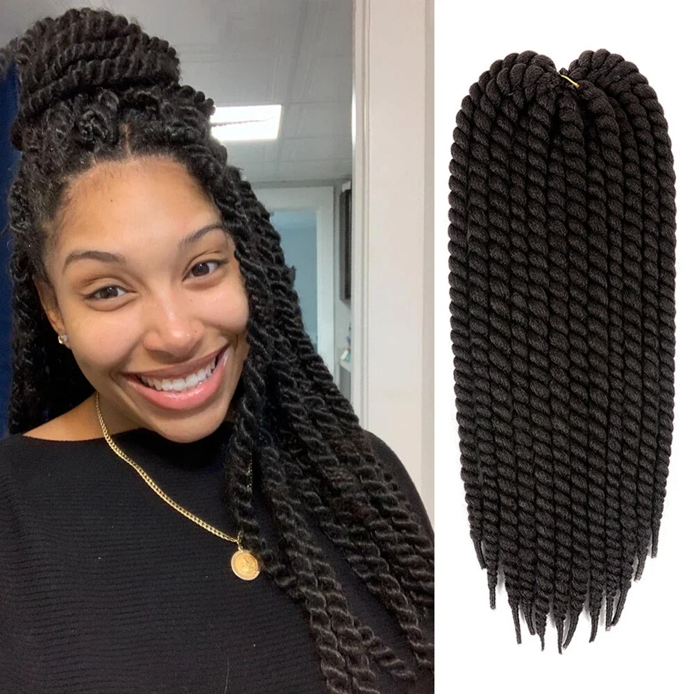 

Сенегальские крученые волосы Jumbo Twist Braids Вязаные крючком косы 22 дюйма 120 г Ombre Синтетические вязанные крючком волосы для плетения волос для чернокожих женщин