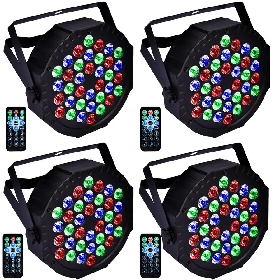 

Lights Dj Lights for Parties Led Stage Light Sound Activated Portable Party Light Par Light 36 Led RGB Remote Control Uplights f