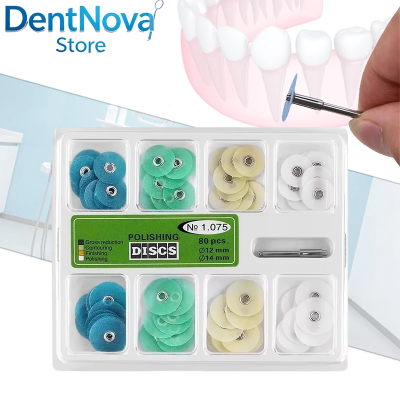 

Dental Polishing Discs Set Gross Reduction Contouring Denture Lab Polimento Discs Mandrel Stripes Tool