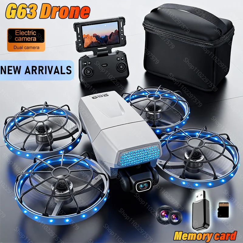 

Новый дрон G63 4K UHD камера с оптическим потоком, предотвращение препятствий 5G WIFI, профессиональные воздушные игрушки для мальчиков от 8 до 12 лет, подарки для взрослых