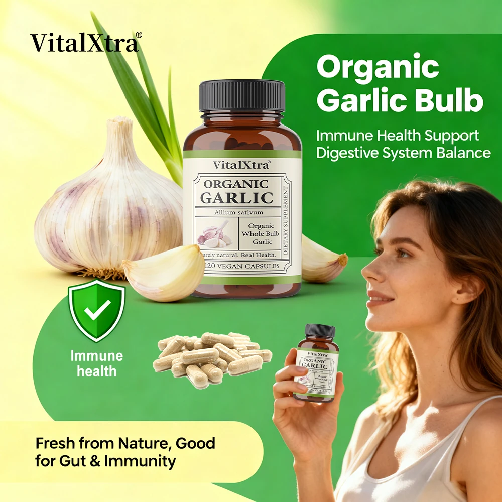 Garlic Extract 600mg Softgels 120 Count Daily Garlic Supplement Heart & General Wellness Support