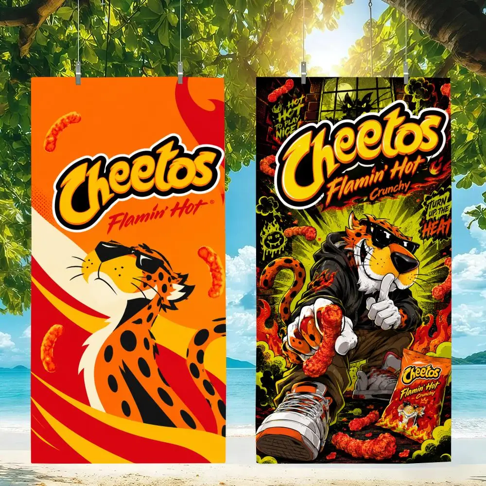 Brand Cheetos Towel Microfiber beach towel, quick-dry, sand-free, ultra-fine fiber, super soft.