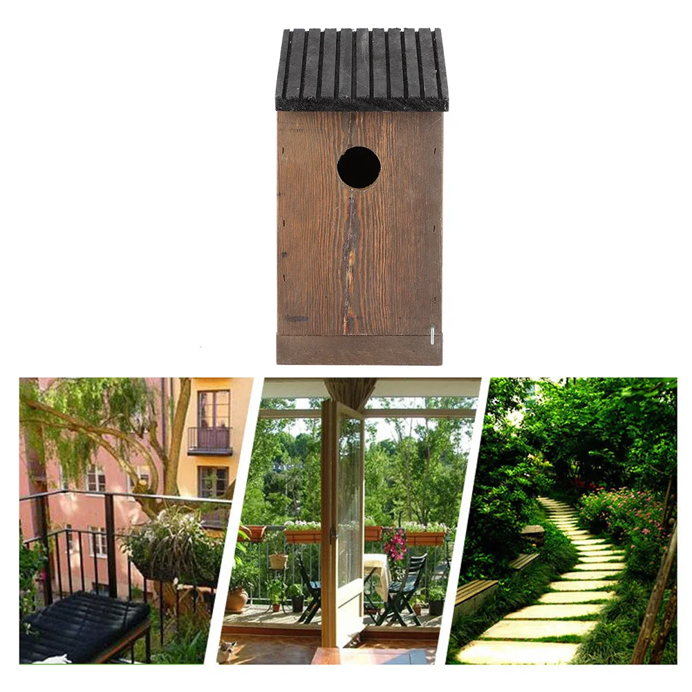 Boîte de nidification pour oiseaux, maison à oiseaux suspendue en bois, bricolage, perroquets d'élevage, boîte de nidification pour décoration de jardin extérieur