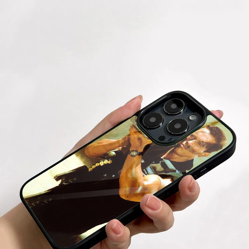 Arnold Schwarzenegger Movie Commando 1985 Phone Case For IPhone 11 12 13 14 15 16 Plus Pro Max Mirror Acrylic PC TPU Cover