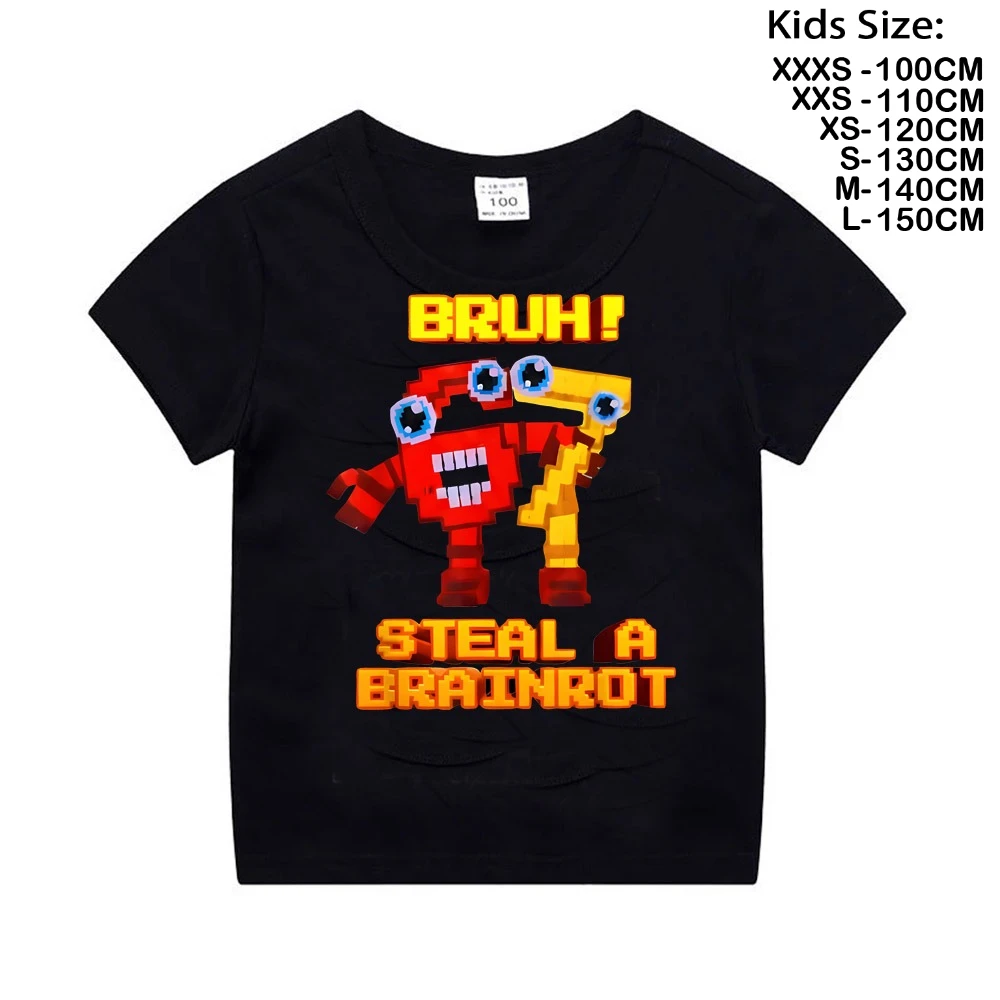 سرقة قميص BrainRot مضحك ألعاب ميمي للبنين تي شيرت 67 ستة سبعة مضحك الإيطالية Brainrot الاطفال الألعاب Y2k قائلا المحملة