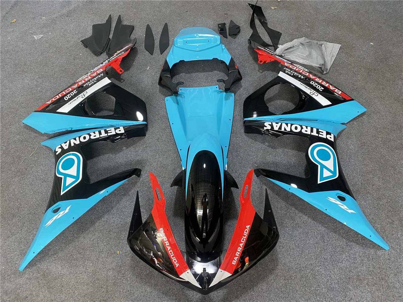 Motorcycle Fairing Kit Suitable for Yamaha R6 03-05 YZF600 2003 2004 2005 Fairing Blue Red Black